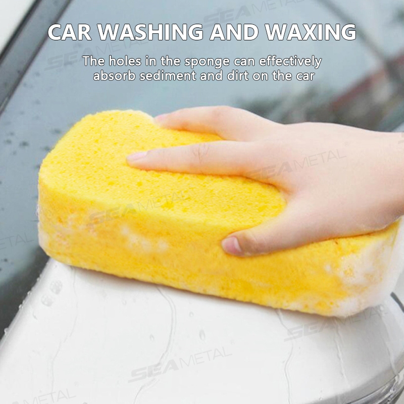 miếng bọt biển rửa xe SEAMETAL Rửa Xe Xốp Ô Tô Lớn Lau Nước Thấm Hút Dày Tổ Ong Bọt Biển Khối