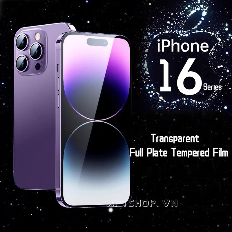 Trong Suốt Phiên Bản Đầy Đủ Cho iPhone 17 Pro Max 17 Pro 17 Air 16 15 14 13 12 11 IX XS Max Phim Kính Trong Suốt Apple Bảo Vệ Toàn Màn Hình Phim Cường Lực