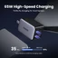 Ugreen 65W GaN Sạc 4 Cổng USB C Sạc Nhanh 3.0 PD 3.0 Cho Macbook Air Laptop Máy Tính Bảng iPhone 16 15 14 13 Pro Max