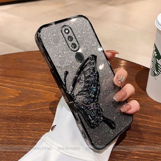 Ốp Lưng Cho OPPO F11 Pro F11 Mạ Điện Lấp Lánh Vỏ Điện Thoại Silicon Thẩm Mỹ Miếng Dán Bướm TPU Mềm