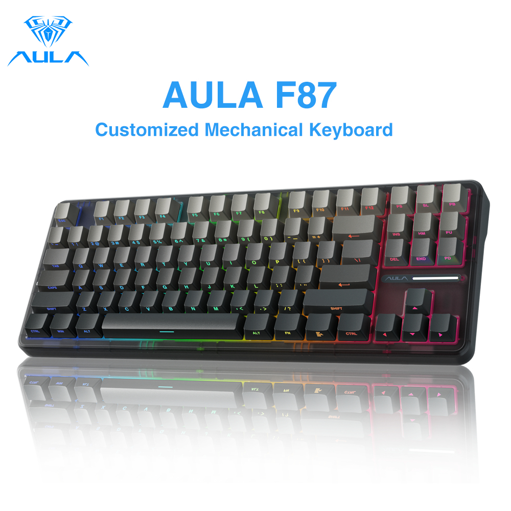 Bàn phím cơ AULA F87 87 phím có dây/2.4G/bluetooth không dây/80% ...