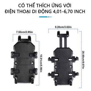 Giá đỡ gắn điện thoại chống sốc SEAMETAL gắn ghi đông, chân gương bảo vệ camera điện thoại