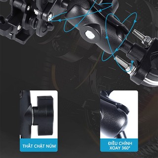 Giá đỡ gắn điện thoại chống sốc SEAMETAL gắn ghi đông, chân gương bảo vệ camera điện thoại