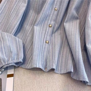 Áo dài tay cổ tròn dáng rộng cổ điển thời trang Hàn Quốc