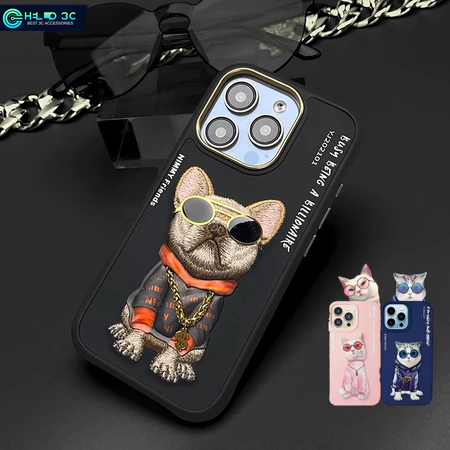 Ốp lưng Nimmy vật nuôi thêu 3D cho iphone 16/15/14/13 cho ốp lưng iphone 16 pro max chống sốc cho ốp lưng iphone 15 pro max chống sốc cho ốp lưng iphone 14 pro max chống sốc cho o