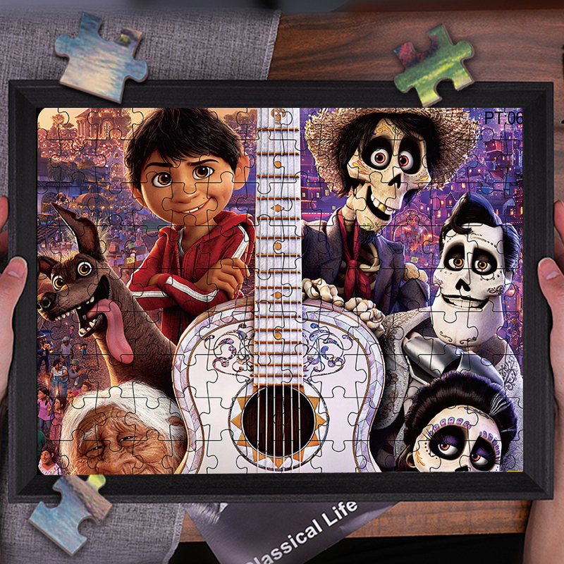 Ảnh Kung Fu Panda và các câu đố loạt nhân vật Anime khác, 126 chiếc Giấy dày, Đồ trang trí đồ chơi giáo dục sớm 3-5 tuổi, Quà tặng sinh nhật Giáng sinh 3