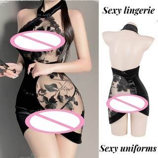 Đầm nữ Sườn xám Trung Quốc Trang phục truyền thống Trung Quốc Váy sườn xám xẻ bên gợi cảm