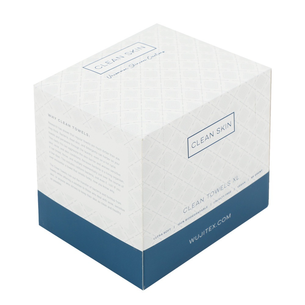 Khăn mặt Clean Skin Club XLTM Supreme, 50 miếng, USDA Biobased, được bác sĩ da liễu phê duyệt, tẩy tế bào chết nhẹ nhàng, dùng một lần, khô hoặc tẩy trang