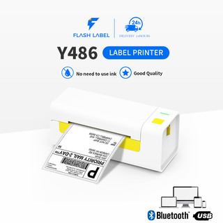 Máy in nhiệt FlashLabel (Khổ A6) kết nối Bluetooth In Đơn Hàng bằng Điện Thoại sàn TMĐT Tem Mã Vạch