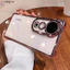 Dành Cho Vivo V40 V30 V29 V27 V25 V23 Pro V21 5G V21s Ốp Điện Thoại Có Ống Kính Máy Ảnh Mạ Phim Sáng Bóng Đơn Giản Trong Suốt Bốn Góc Túi Khí Chống Sốc Vỏ Mềm