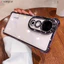 Dành Cho Vivo V40 V30 V29 V27 V25 V23 Pro V21 5G V21s Ốp Điện Thoại Có Ống Kính Máy Ảnh Mạ Phim Sáng Bóng Đơn Giản Trong Suốt Bốn Góc Túi Khí Chống Sốc Vỏ Mềm