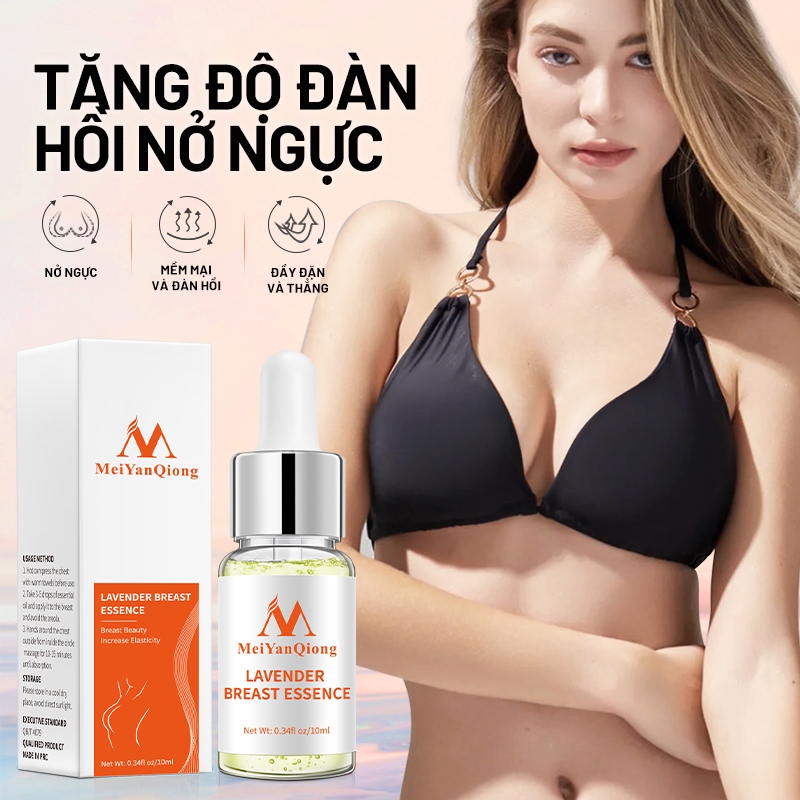 Ảnh MeiYanQiong Tinh dầu dưỡng da ngực chiết xuất hoa oải hương tự nhiên nâng và làm săn chắc thần kỳ 1