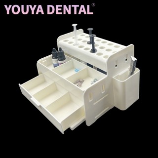 Hộp đựng dụng cụ bôi tổng hợp Acrylic nha khoa Hộp đựng cho ống tiêm & phụ kiện tổng hợp Dụng cụ nha khoa