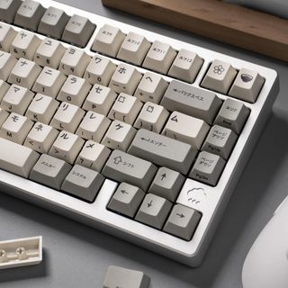 Keycaps Katakana Nhật Bản PBT Dye-sub Cherry Profile Keycap Custom Keycaps Tương thích với công tắc Cherry Gateron MX