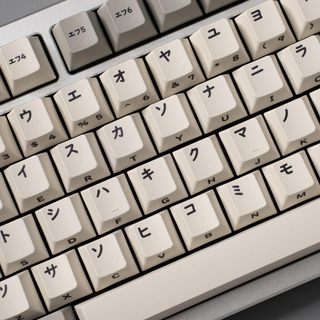 Keycaps Katakana Nhật Bản PBT Dye-sub Cherry Profile Keycap Custom Keycaps Tương thích với công tắc Cherry Gateron MX