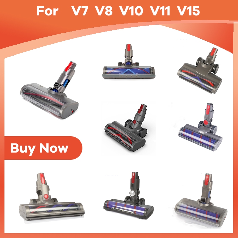 Bàn chải lăn mềm đầu sàn tháo lắp nhanh tương thích cho máy hút bụi V7 V8 V10 V11 V15 có động cơ đầu kép