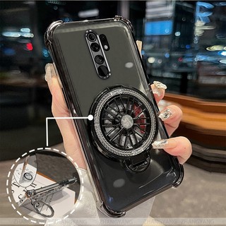 Ốp Lưng Cho OPPO A5 2020 A9 2020 Ốp Điện Thoại Mạ Điện Bốn Góc Chống Rơi Thẩm Mỹ Con Quay Hồi Chuyển Giá Đỡ TPU Silicon Mềm case