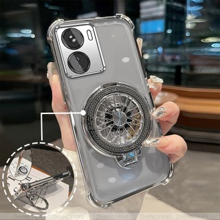 Ốp Lưng Cho Redmi 13C Bốn Góc Chống Rơi Mạ Điện Ốp Lưng Điện Thoại Con Quay Thẩm Mỹ Giá Đỡ TPU Silicon Mềm Trường Hợp