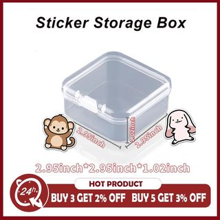 1 Miếng Dán Hộp Bảo Quản Nhựa Tổ Chức Hộp Đựng Dụng Cụ Nghệ Thuật Hộp Đựng Miếng Dán Hộp Bảo Quản