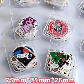 1 Miếng Dán Hộp Bảo Quản Nhựa Tổ Chức Hộp Đựng Dụng Cụ Nghệ Thuật Hộp Đựng Miếng Dán Hộp Bảo Quản