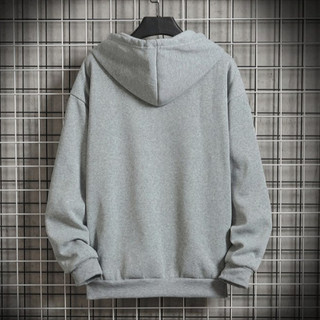 Gksss Mùa thu đông thời trang màu trơn zip-up áo hoodie dáng rộng thông thường