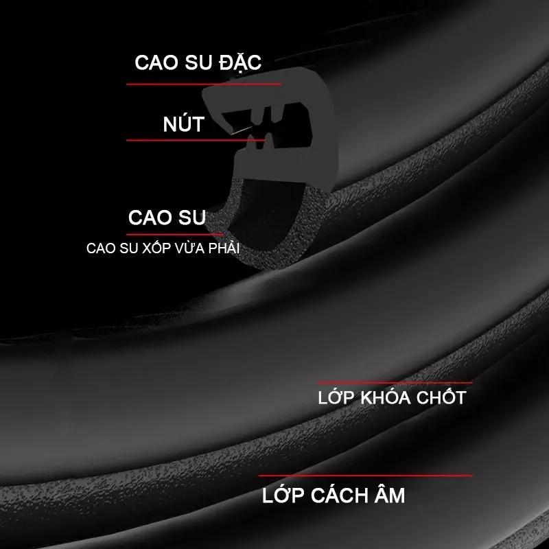 Dải cao su SEAMETAL dán bảo vệ cửa xe hơi chống tiếng ồn tiện dụng