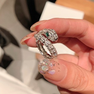 Nhẫn nữ thiết kế thích hợp cao cấp giác quan rắn thời trang cá tính ánh sáng sang trọng retro đuôi vòng ngón trỏ vòng bán buôn