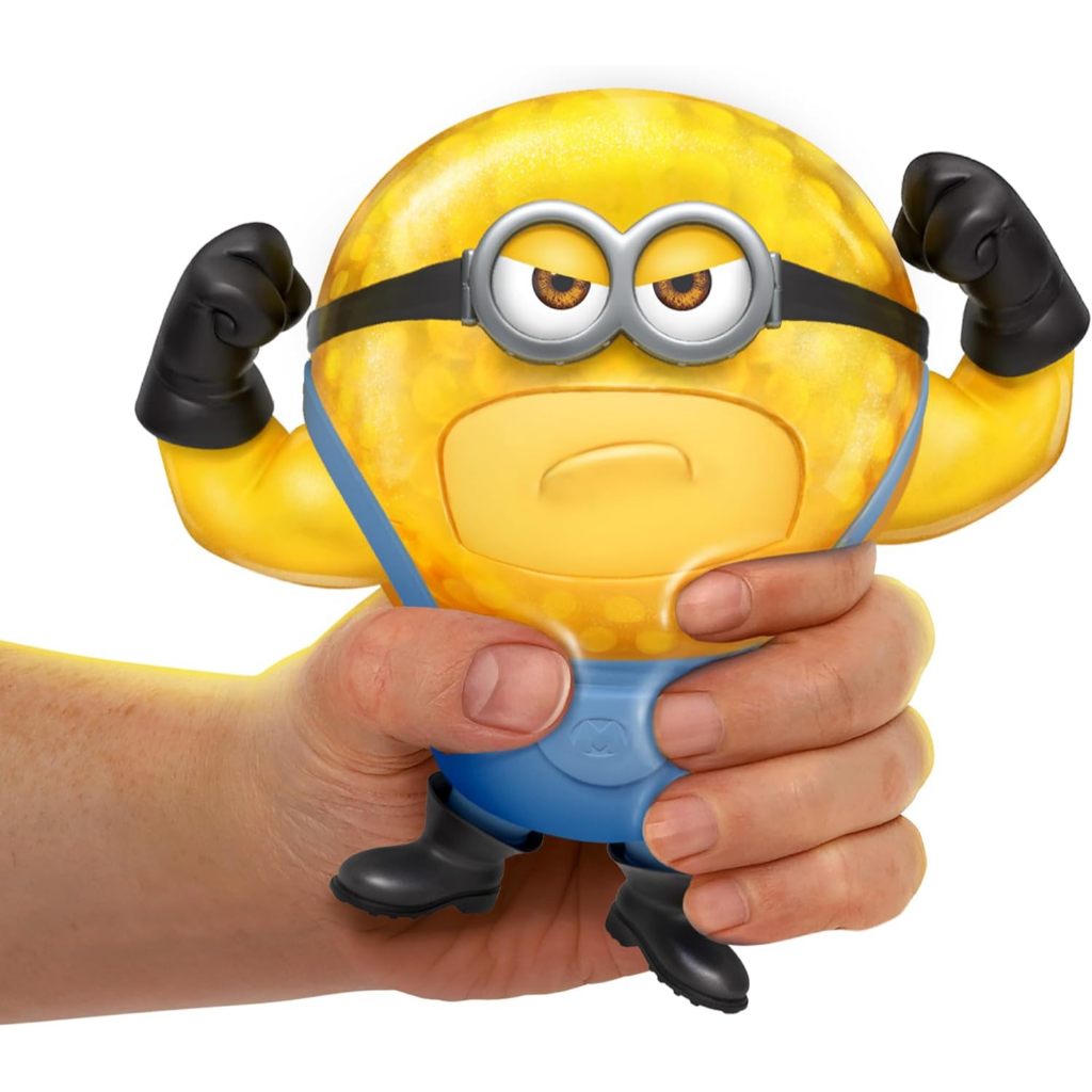Minions Despicable ME 4 Super Squishy Mega Dave | Đồ chơi nhân vật hành động Heroes of Goo JIT Zu | Với hạt nước Gooey độc đáo | Kéo giãn bé lên đến 3 lần kích thước