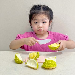 Đồ chơi trẻ em Nhà chơi Mô phỏng sầu riêng Mô phỏng ngoài trời Cắt trái cây và than cốc bóc và bóp để chiết xuất