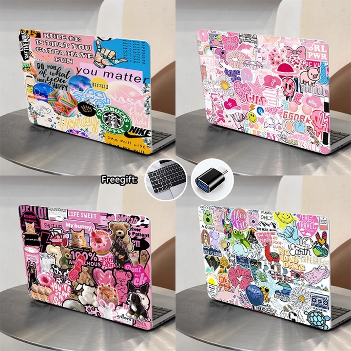 Ốp In Hình Dán Thời Trang Cho 2026 Macbook Neo 13 inch M5 Air13 Air15 A3449 A4348 Pro14 M5 A3434 Air Pro13.3 Retina A2179 A2338 M1 Air 2020 A2337 Air M4 M3 Có Vỏ Bàn Phím