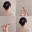 Kẹp tóc hoa gỗ đào màu hồng, phong cách mới thu đông, phụ kiện tóc cao cấp, kẹp tóc hoa đào