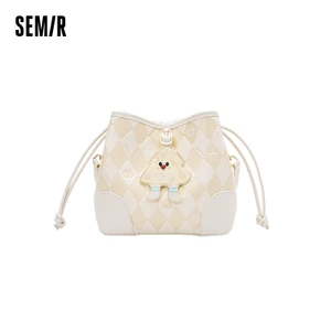 Semir Túi Xô Nữ Semir 2024 Mới Kích Thước Nhỏ Và Lớn Túi Đeo Ngang Dung Tích Lớn Túi Đeo Vai Túi Dây Rút Phong Cách Bestie