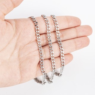 Dây chuyền mài hai mặt bằng thép không gỉ vàng 18K Dây chuyền trang sức đơn giản Phụ kiện vòng cổ tự làm