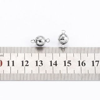 Nhẫn hàn hai đầu bằng thép không gỉ Hạt nhiều mặt Phụ kiện trang sức diy Kết nối hạt