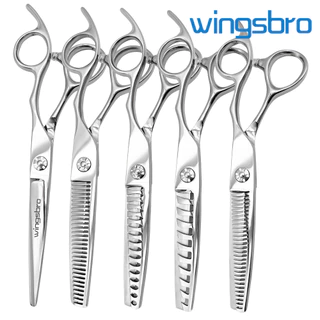 wingsbro Kéo cắt tóc chuyên nghiệp 6,5 inch Kéo mỏng, Kéo làm tóc, Kéo cắt tóc sử dụng tại nhà, Dụng cụ và phụ kiện kiểu tóc