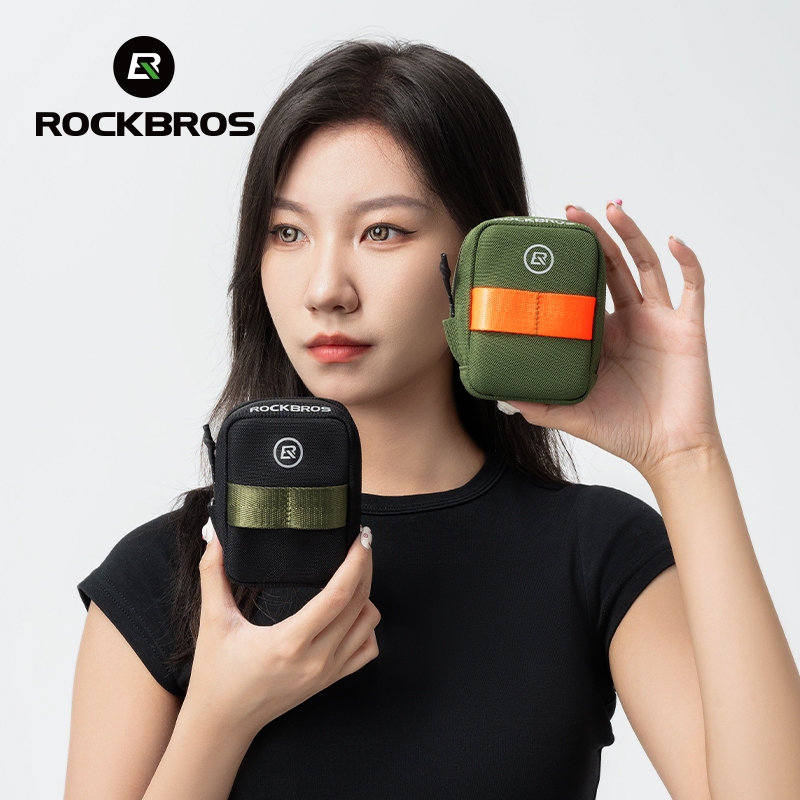 ROCKBROS Túi Đuôi Xe Đạp Di Động Nhỏ Gọn Lưu Trữ Tiện Lợi Nhiều Màu Sắc Phong Cách Yên Túi Dây Kéo Lụa MTB Xe Đạp Đường Bộ Thiết Bị Đi Xe Đạp