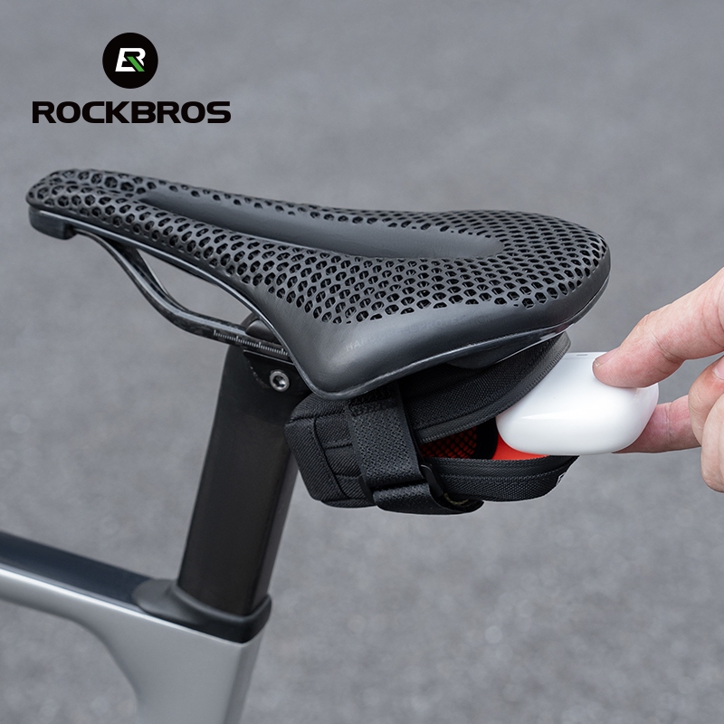 ROCKBROS Túi Đuôi Xe Đạp Di Động Nhỏ Gọn Lưu Trữ Tiện Lợi Nhiều Màu Sắc Phong Cách Yên Túi Dây Kéo Lụa MTB Xe Đạp Đường Bộ Thiết Bị Đi Xe Đạp