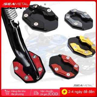 Seametal Phụ kiện chân đế mở rộng chân xe máy xe đạp thông dụng bằng hợp kim nhôm Gióng xoay sửa đổi cho xe máy