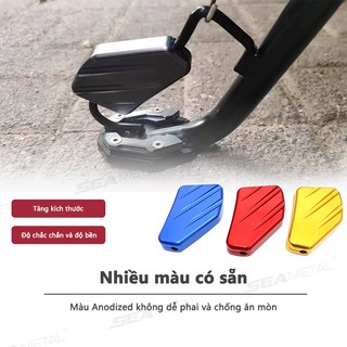 Seametal Phụ kiện chân đế mở rộng chân xe máy xe đạp thông dụng bằng hợp kim nhôm Gióng xoay sửa đổi cho xe máy