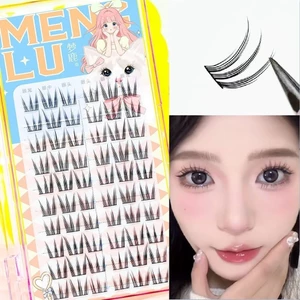 Girl Nhóm Phong Cách Mèo Móng Vuốt Hoa Hướng Dương Lông Mi Giả Nữ Siêu Nhiên Dung Tích Lớn 10 Hàng Dày Phân Đoạn Ba Phần