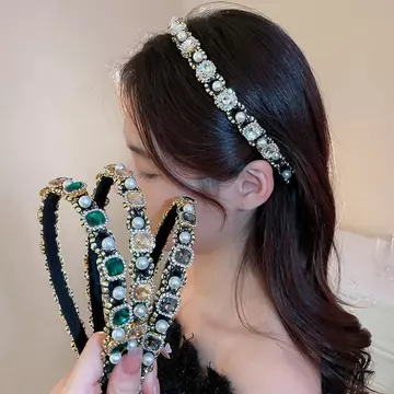 Băng đô ngọc trai nữ Băng đô kim cương Băng đô lấp lánh đô nữ dễ thương đô nữ đô nữ