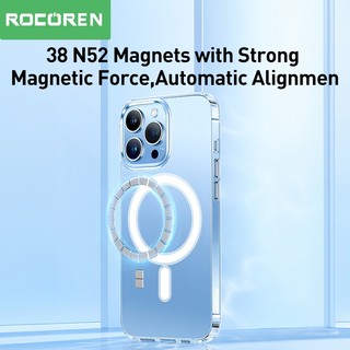 Ốp điện thoại từ tính trong suốt Rocoren Crystal cho 16 chiếc