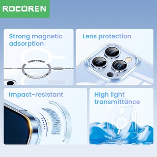 Ốp điện thoại từ tính trong suốt Rocoren Crystal cho 16 chiếc