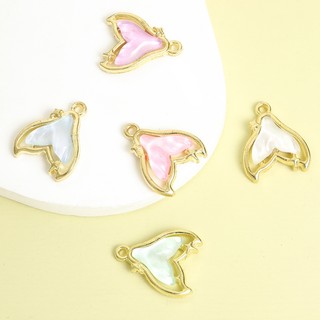 10 Chiếc Thủy Tinh Pha Lê khảm Tinh Tế Dreamy Nàng Tiên Cá Đuôi Quyến Rũ Tính Khí Vòng Cổ Vòng Tay Bông Tai DIY Hình Đuôi Cá Mặt Dây Đi Biển Kỳ Nghỉ Phụ Kiện Trang Sức Nữ Thanh Lịch