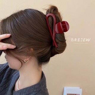 DREJEW Kẹp nơ chéo kẹp tóc cá mập kẹp ngọt ngào mát mẻ thời trang khí chất tóc phụ kiện