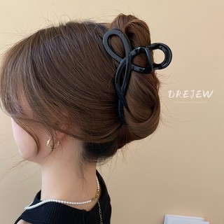 DREJEW Kẹp nơ chéo kẹp tóc cá mập kẹp ngọt ngào mát mẻ thời trang khí chất tóc phụ kiện