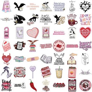 52 Chiếc Bookish Smutty Sách Đọc Sách Dán Trang Trí Sổ Tay Hành Lý Chống Thấm Nước Miếng Dán Đồ Chơi