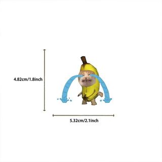 Bộ 50 Hoạt Hình Dễ Thương Chuối Mèo Meme Dán Ngộ nghĩnh Graffiti Đề Can Cho Laptop Chống Thấm Nước Miếng Dán