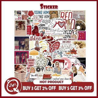 Bộ 50 Taylor Swift Album Đỏ Và Sợ Hãi Miếng Dán DIY Nhật Ký Hành Lý Sổ Lưu Niệm Điện Thoại Miếng Dán Đồ Chơi
