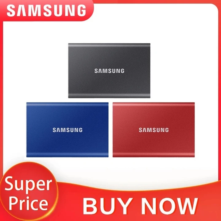 Samsung T5 Di Động SSD 500GB 1TB 2TB Đĩa Ngoài Ổ Cứng Thể Rắn Đĩa USB 3.2 Gen 2 Tương Thích SSD Cho Laptop Máy Tính Để Bàn PC